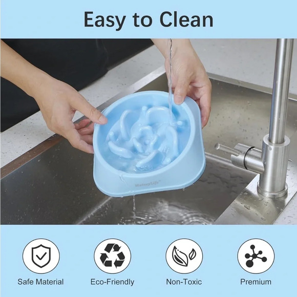 🆕 Slow Feeder Dog Bowls 2PCS - Picture 5 of 12